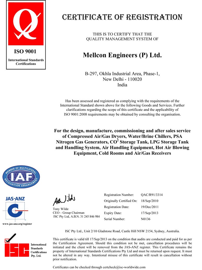 Certificate of Registration